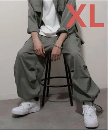 XL 사이즈 UNCORD 테크 발룬 와이드 카고 팬츠