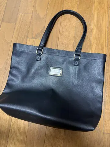 스누피 토트백 블랙 대용량