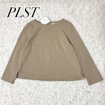 신품 PLST 플라스테 페플럼 블라우스 베이지
