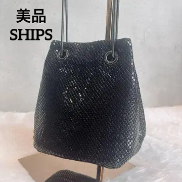새상품급 SHIPS for women 쉽스 메탈 메쉬 백 2way