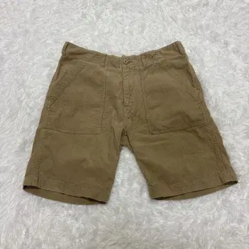 조이 팩토리 베이지 코듀로이 쇼트 팬츠 M