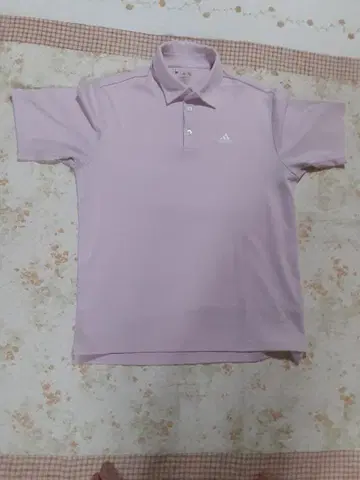 아디다스 옅은 핑크 골프 셔츠 O