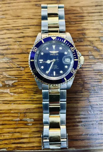 Invicta 오토매틱 손목시계 블루/골드
