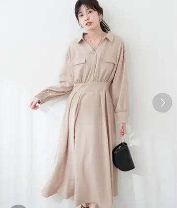 natural couture 밀리터리 스키퍼 카라 원피스 셔츠 원피스