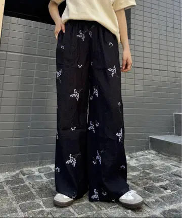 차오패닉 티피 [ willow ] 자수 이지 팬츠