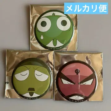 케로로 군조 얼굴 캔 배지 - 케로로, 케로로 아버지, 기로로 아버지