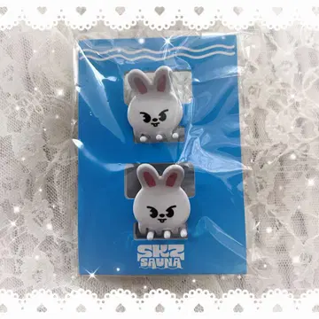 스트레이키즈 팝업 미니 헤어 클립 리노 리빗