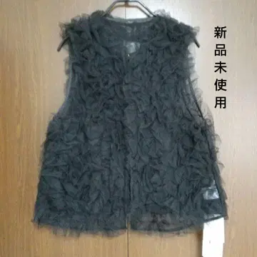 택 포함 미사용 새상품 EimeeLaw 에이미로우 튤 프릴 지레 38