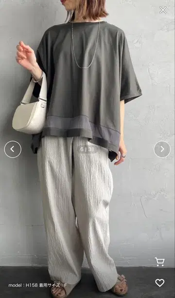 미즈이로 인드 메쉬 믹스 와이드 풀오버