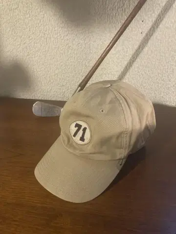 빈티지 나이키 베이지 캡 71 자수