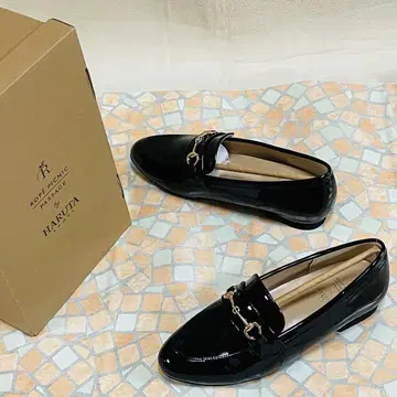 새상품 로페피크닉 파사쥬 펌프스 로퍼 블랙 24.0cm