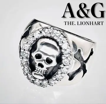 극품 A&G A&G 라이온 하트 스컬 링