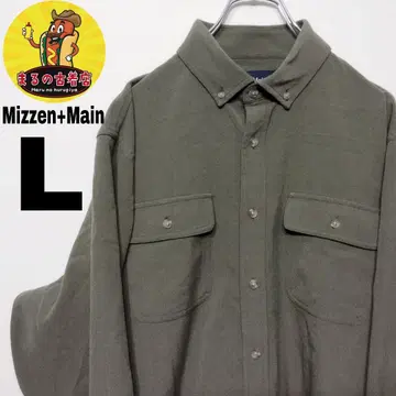 미국 중고 의류  MizzenMain 네르 셔츠  L 올리브 카키
