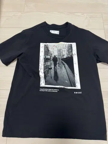 sacai 25ss T셔츠 사이즈 4 블랙