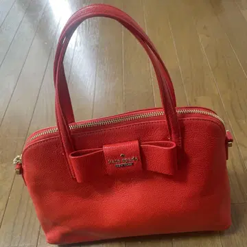 케이트 스페이드 빨간 가죽 핸드백