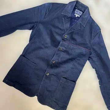 [ BLUE BLUE ] 데님 커버올 자켓 다크 네이비 사이즈 1
