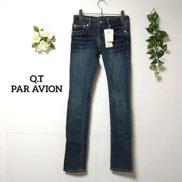 택 포함 Q.T PAR AVION 파라비온 스키니 팬츠 스트레치
