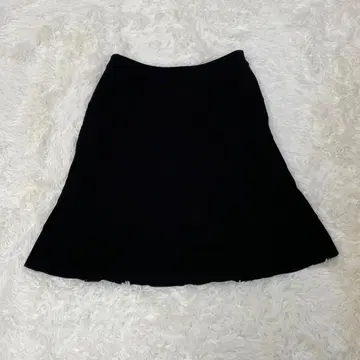 jupe 스커트 무지 블랙 텐셀 혼방 스트레이트 심플
