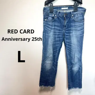 Anniversary 25th RED CARD 레드카드 청바지 L