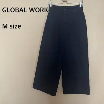 [GLOBAL WORK] 여성용/와이드 팬츠/롱 팬츠/네이비