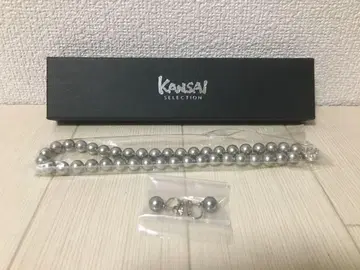 KANSAI SELECTION 꽃진주 쉘 펄 목걸이 세트