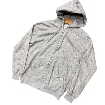 80s 집업 후드티 헤더 그레이 알루미늄 지퍼 YKK