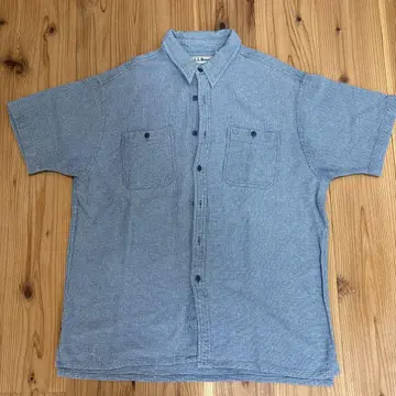 L.L.Bean COOL WEAVE 구 로고   사이즈 L 파란색