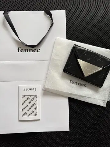 fennec 블랙 명함 카드 케이스
