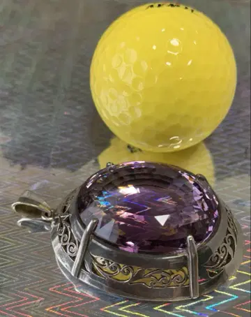 [새상품급] SV 자수정 펜던트 목걸이