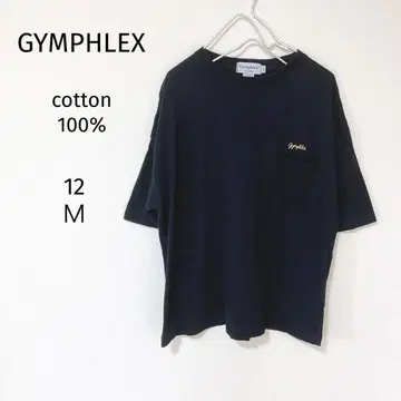 GYMPHLEX 짐플렉스 반팔 티셔츠 12 네이비 계열 로고 M