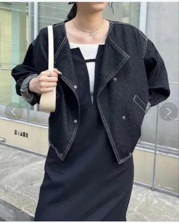 새상품급 / capricieux le'mage 데님 자켓 BLACK