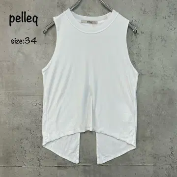 새상품 미사용 pelleq 더블 레이어드 백 오픈 슬리브리스