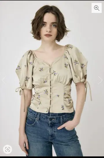 MOUSSY BUTTERFLY SLEEVE 블라우스 사이즈 1 택 포함