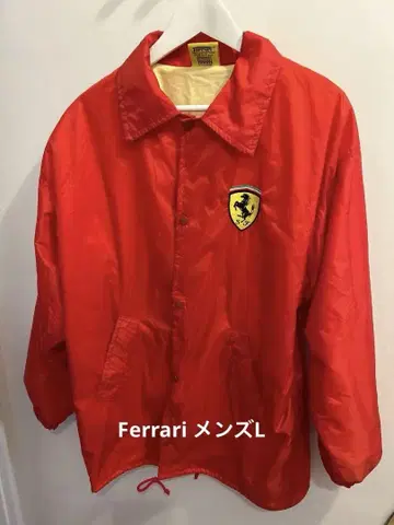 Ferrari 나일론 자켓 빨간색 1996년 빈티지 남성용 L