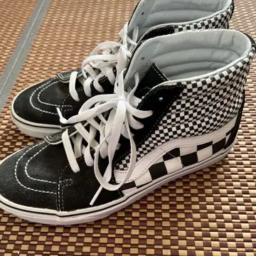 Vans 하이컷 스니커즈 체커