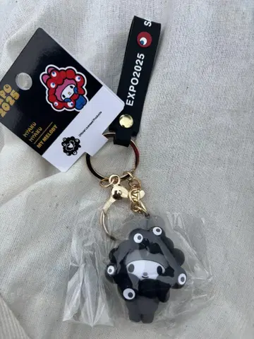 만박 산리오 검정 미야쿠미야쿠 코스프레 키링 마이멜로디