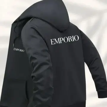 EMPORIO 블랙 후드티 M(JP-XL)