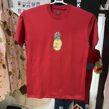 남성용 카네코 이사오 파인애플 반팔 티셔츠