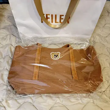 페이러 라브러리 올드 와펜 베어 토트 백 베이지