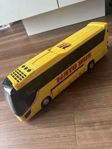 HATO BUS 노란색 버스 풀백 모델 미니카