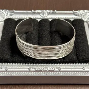 실버 925 뱅글 팔찌 에스닉 앤티크풍 액세서리