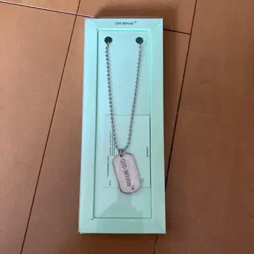 Off-White 도그 택 목걸이