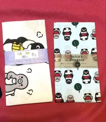 Suica 펭귄 손수건 2개 세트
