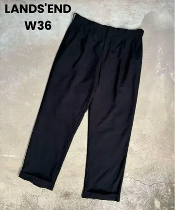 LANDS'END 랜즈엔드 2턱 슬랙스 W36