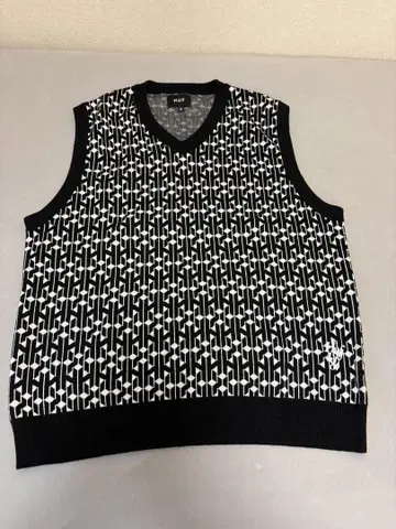 HUF PARADOX KNIT VEST 니트 베스트 화이트 블랙
