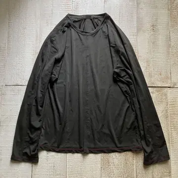 꼼사데모드 긴팔 티셔츠 M 그레이 스트레치 00s vintage