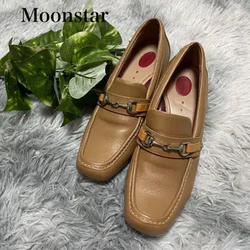 Moonstar 베이지 비트 로퍼 23 3E
