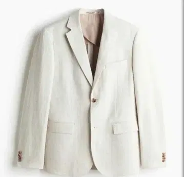 시착만 가능 H&M 여름 슬림핏 리 블렌드 재킷
