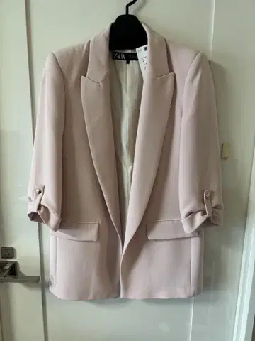 ZARA 연분홍색 테일러드 재킷 S