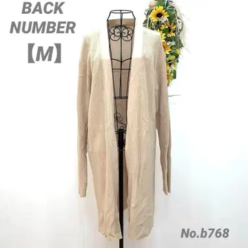 과거 상품 BACK NUMBER 롱 카디건 M 베이지